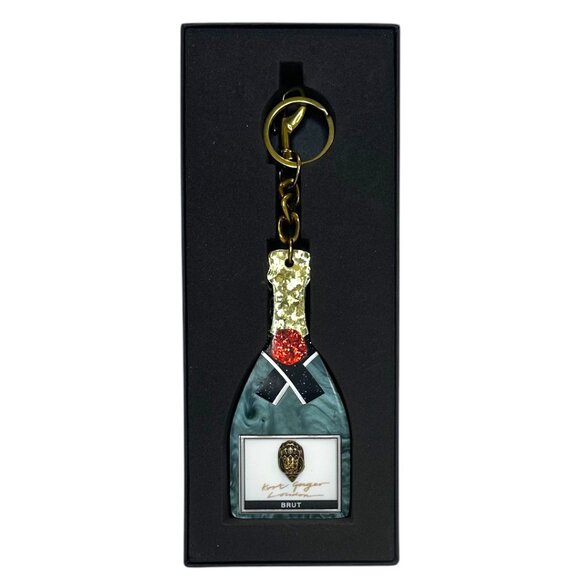 Kurt Geiger London Champagne Bottle Keyring (Sold Out) - Picture 4 of 4